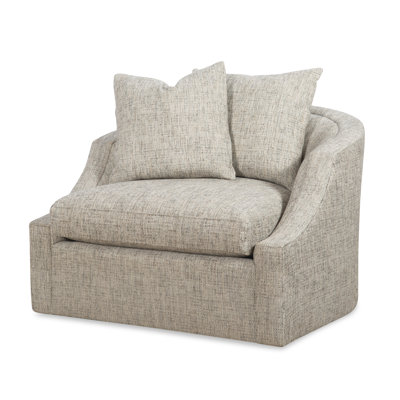 Century Home Elegance Fabric Swivel Chair