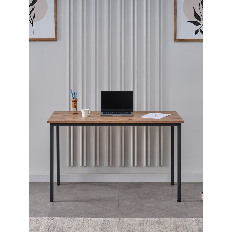 49 po. Bureau d'écriture, bureau d'ordinateur pour petits espaces, 49 in. W x 26 in. D x 30 in., Atlantic