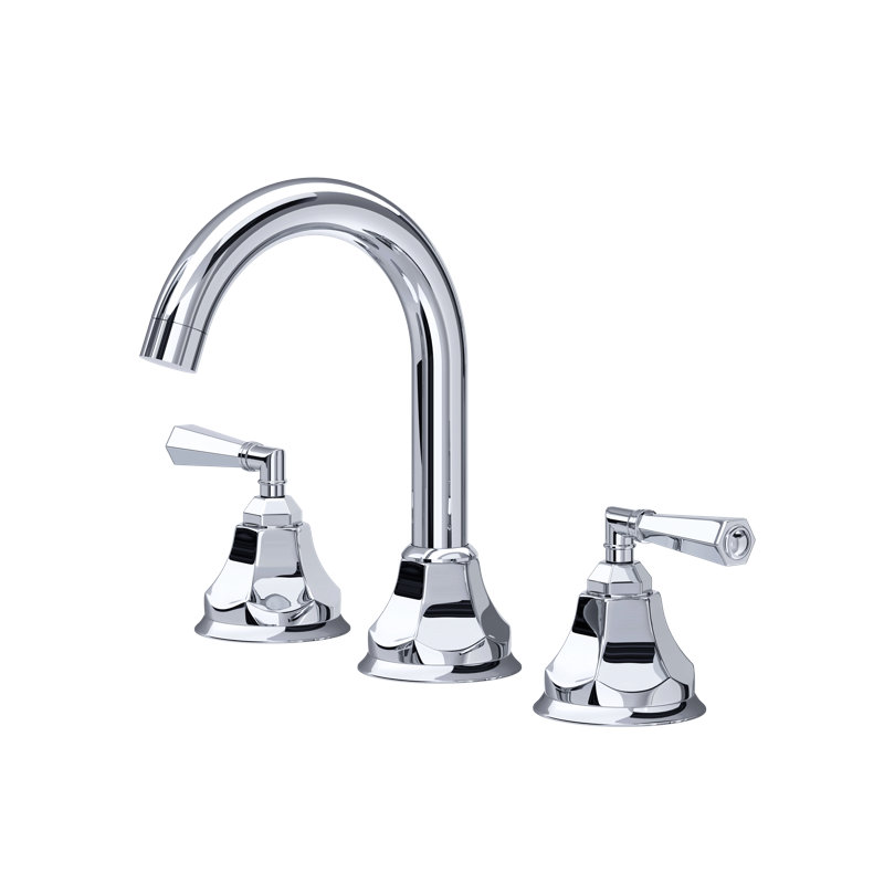 Palladian Widespread Lavatory Faucet with C-Spout, Polished Chrome