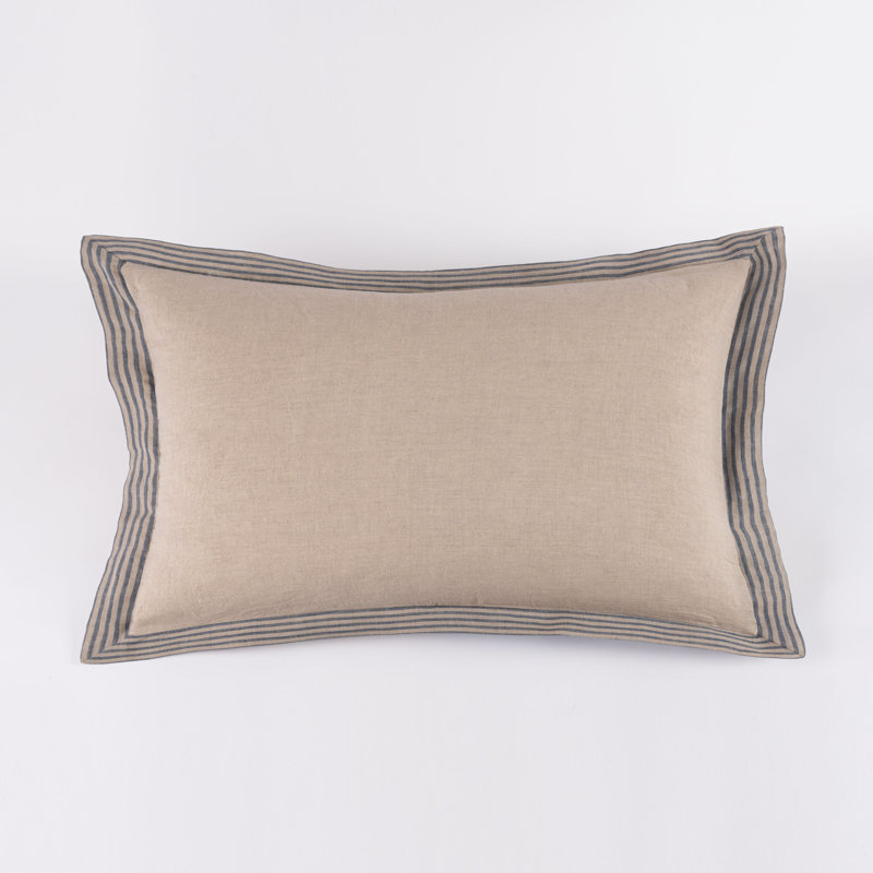 Nardi Steel Blue, Linen Sham - King, King, Steel Blue