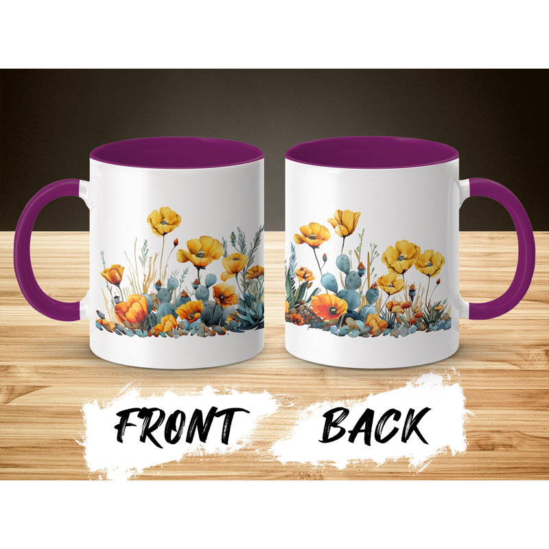 Ceramic Coffee Mug, Purple