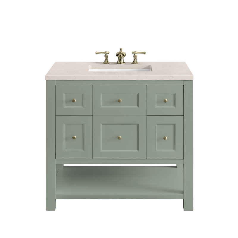 Breckenridge 36'' W Single Vanity, Ethereal Noctis, Smokey Celadon, 8" Widespread