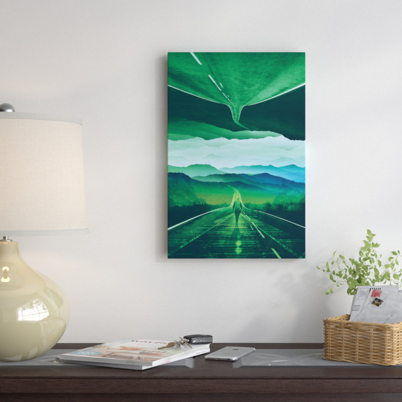 « preuve d’existence », reproduction d’impression sur toile tendue, H 12 po x l 8 po x P 0,75 po