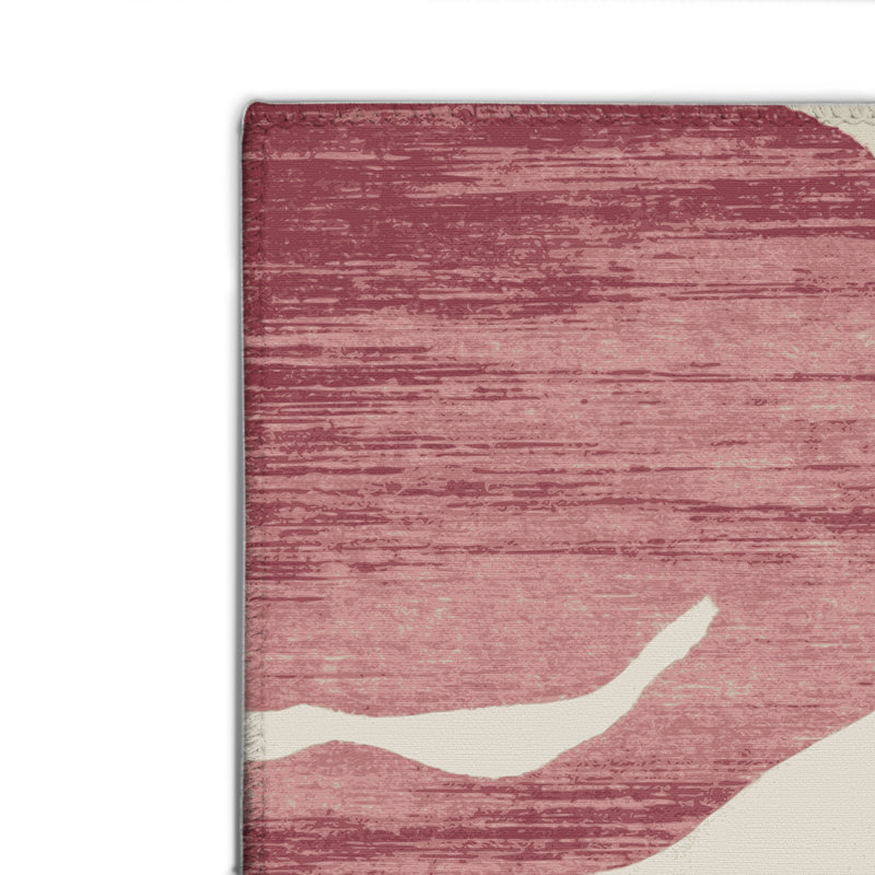 Watercolor Gray Indoor and Outdoor Area Rug, Rectangle 2' x 3'