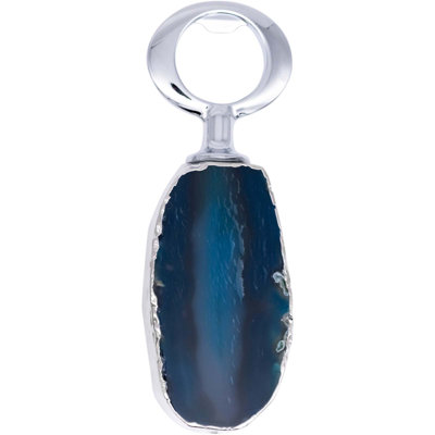 Janell Blue Agate Stone Bottle Opener