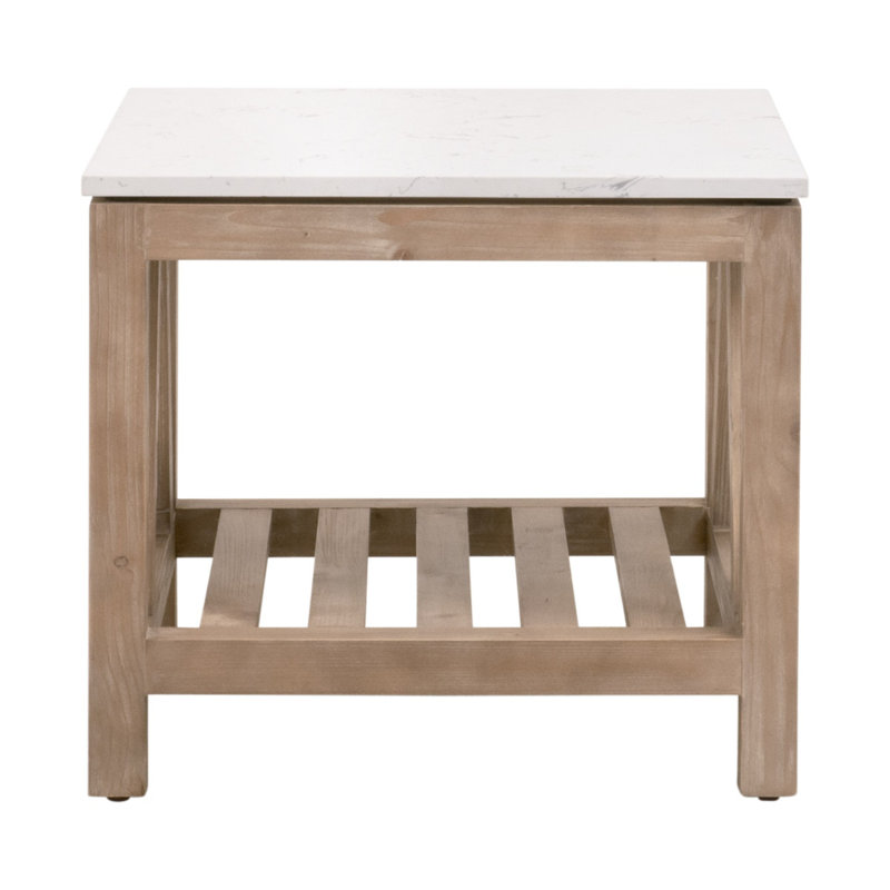 Neptunia End Table, Natural Wood