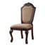 Chaise d'appoint en tissu et à finition espresso Chateau De Ville