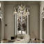 Lustre 22 pouces à 5 lumières en cristal doré Bella