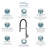 Transolid Bell'arte Pull Down Kitchen Faucet-49523159