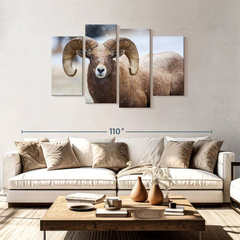 Brampt Bighorn Sheep, 48" H x 75" W