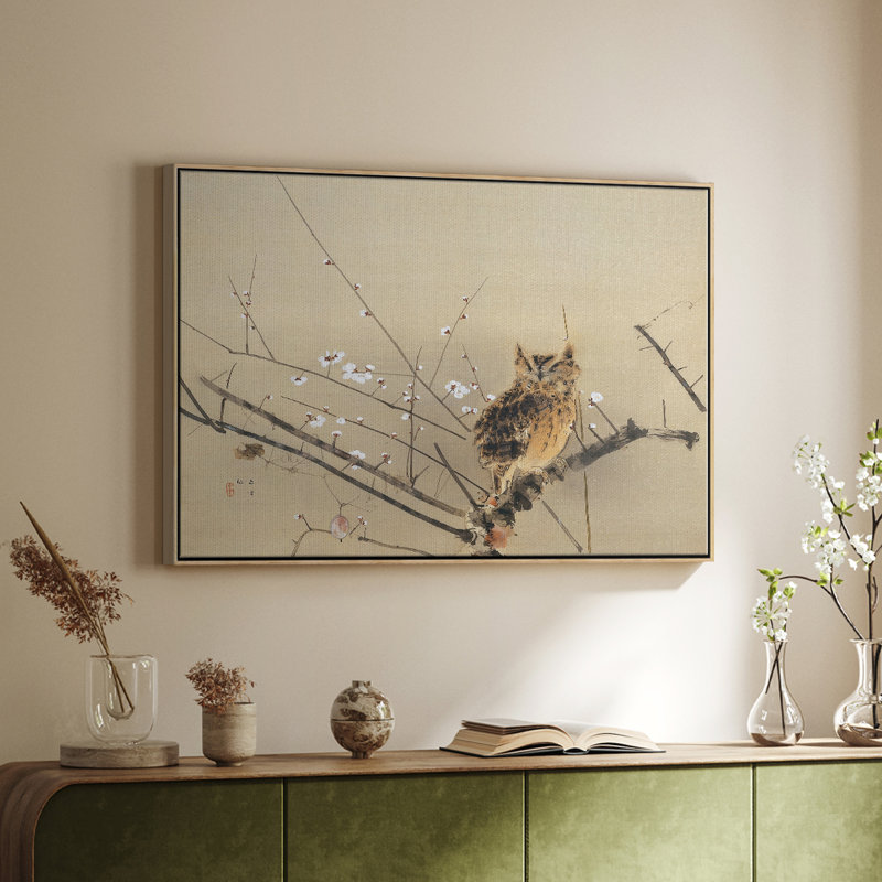 Paysage rétro - XXVI - Toile tendue avec châssis, Toile encadrée flottée blanche, H 17 po x l 25 po x P 2 po
