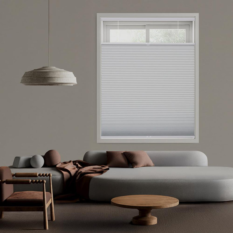 Blackout Top Down Bottom Up Cellular Shade, White, 34" W x 64" L