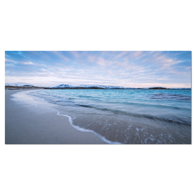 Coastal Waves Splashing Seascape Canvas Print, 20x12