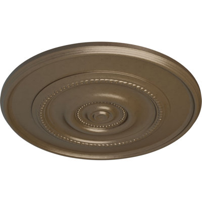 Endurathane Dylar Ceiling Medallion, 30"OD x 2 1/4"P (Fits Canopies up to 6 1/4")Hand-Painted Warm Silver Finish