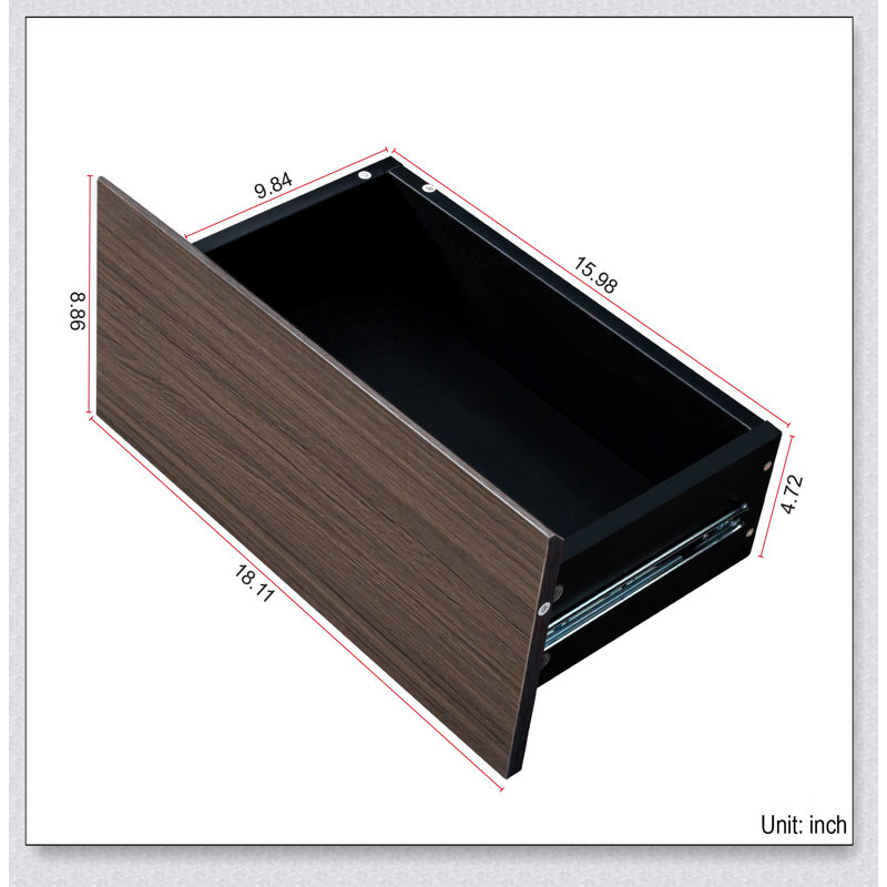 Table basse extensible en bois avec 2 tiroirs de rangement, longueur réglable pour une utilisation polyvalente dans le salon