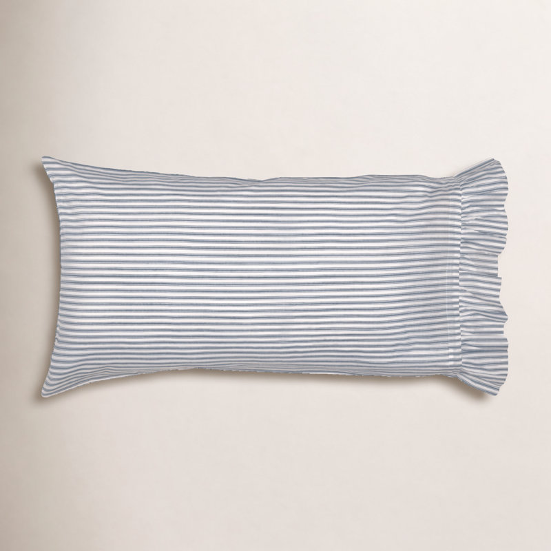 Taie d'oreiller 100% coton Faust, Très grand, Bleu