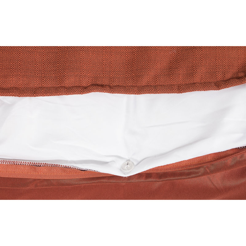 Belfast Polyester Duvet Cover & Insert, Cal.King Duvet Cover & Insert +5 Additional Pieces, Henna