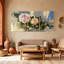 Ensemble de 3 impressions sur toile roses et roses et marguerites blanches-1682966812