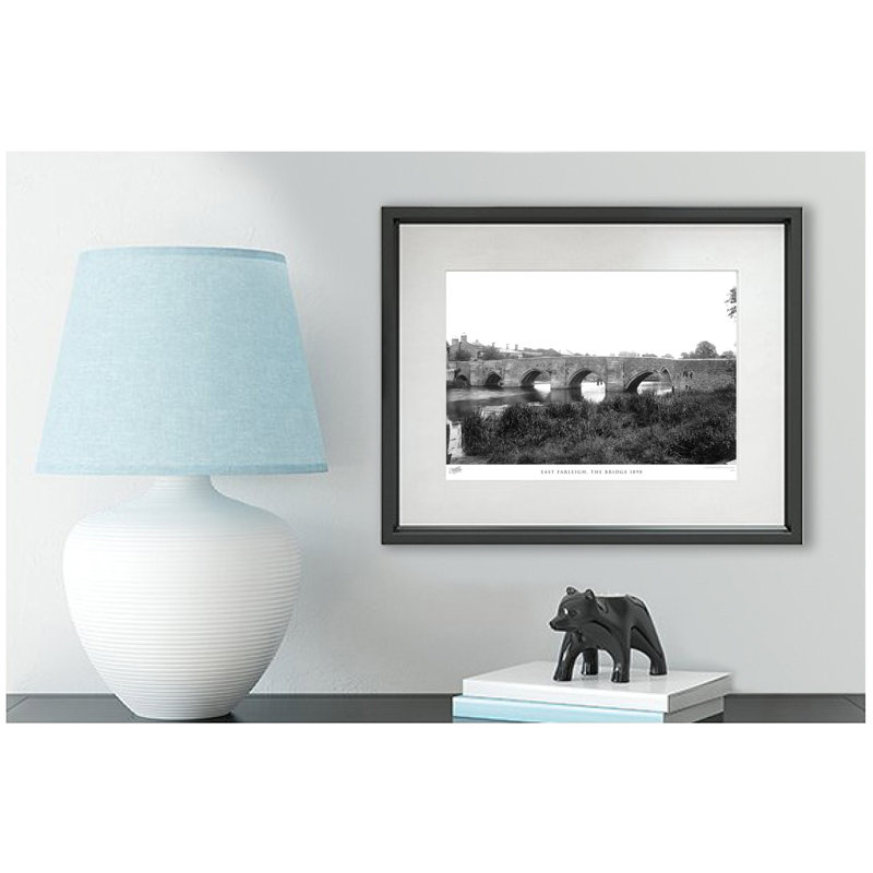 East Farleigh, The Bridge 1898 - Single Picture Frame Print, 60cm H x 80cm W x 2.3cm D