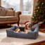 Lits orthopédiques imperméables pour chien avec housse amovible lavable, mousse de soutien-1407825890