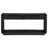Leandro Ash Veneer Console Table with 2 Drawers and Open Lower Shelf, Burnished Black