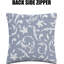 Indoor / Outdoor Damask Grey Square Throw Pillow Cover-869890757