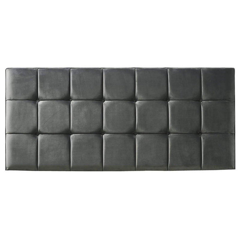 Saucedo Upholstered Headboard, Grey, Double (4'6)