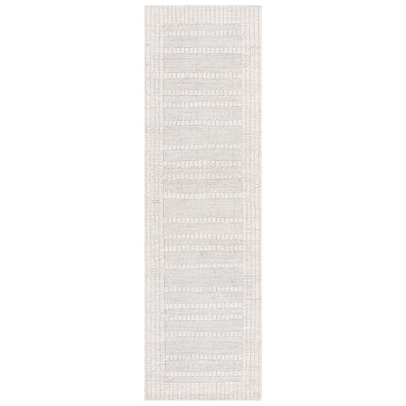 Tapis rayé en fibre naturelle 558 jacquard performance, Tapis de couloir 2 pi 3 po x 8 pi