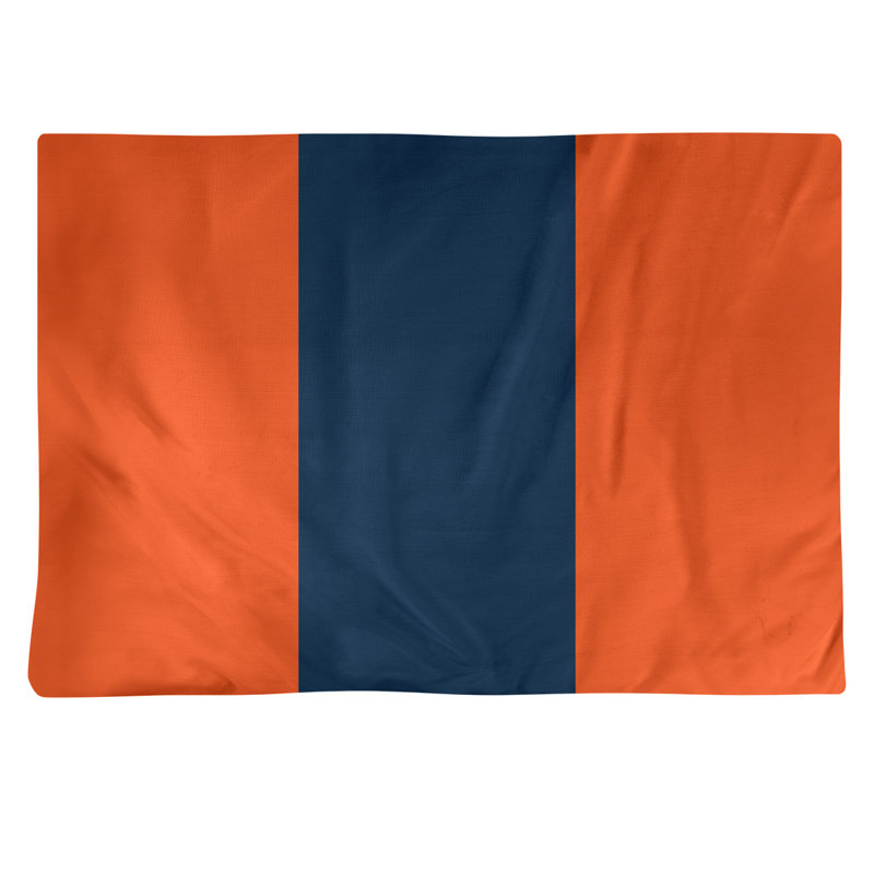 Récapitulatif 18" à rayures de football Denver, Orange et bleu marine