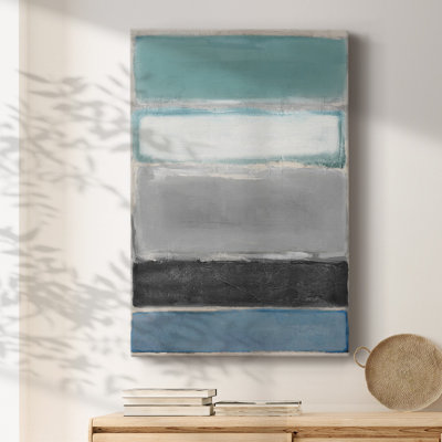Simple Design Color Blocks - Impression sur toile tendue