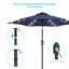 Parasol de marché éclairé 90 po Kanila-1235058433