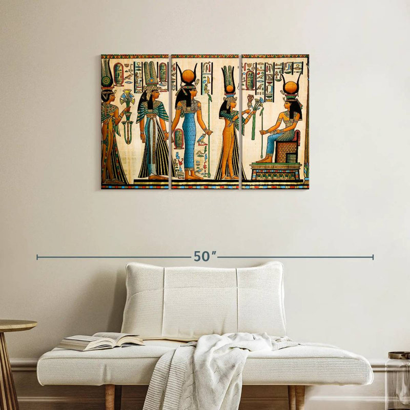 Papyrus de Pharaon antique Leisha, H 24 po x l 38 po