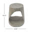 Table d'appoint creuse, texture semblable au bois