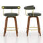 Tabourets de bar pivotants en similicuir (ensemble de 2)-315472557