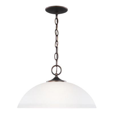 Luminaire suspendu en dome à 1 lumière