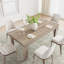 Table de salle à manger Farmhouse pour 6 à 8 personnes, table de cuisine longue de 71 po avec cadre en bois robuste, grande table rectangulaire pour la salle à manger, cuisine-2052963357