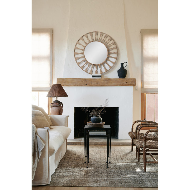 Ojai Flat Jute Wall Mirror