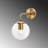 Vintage Wall Lamp with Metal Body, Glam Copper Finish, 9.8 x 10.6 x 5.9 inches | E14 Socket, Max 40W (Bulb Not Included) | Ideal for Scandinavian & Hotel Decor, Elegant Abstract Design, IP20 Rated-364246543-347610256
