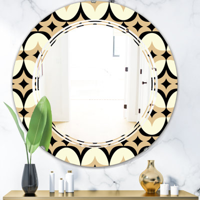 Triple C Abstract Geometrical Design VII Modern Wall Mirror