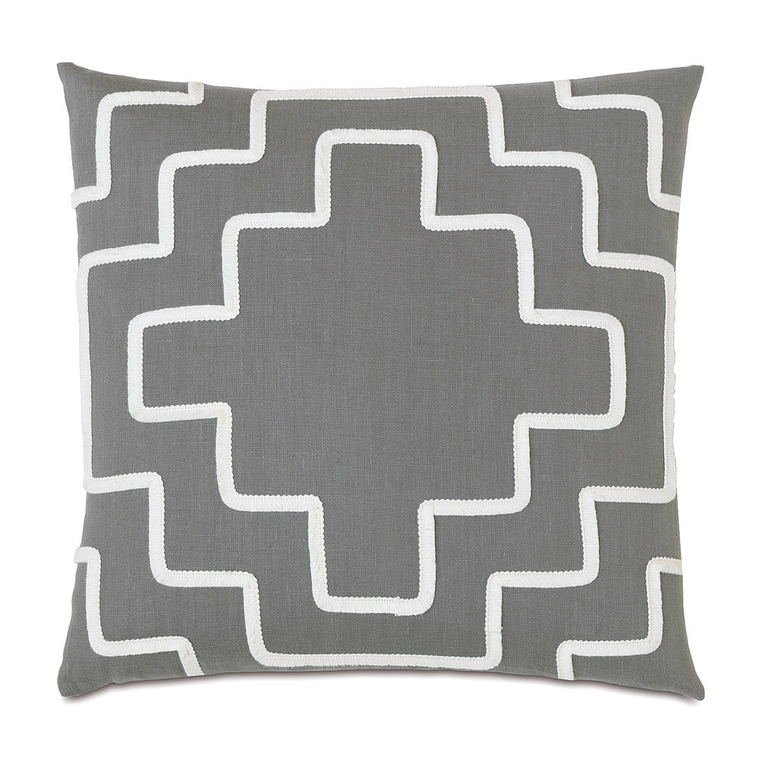 Downey Breeze Slate Throw Pillow Cover & Insert Eastern Accents