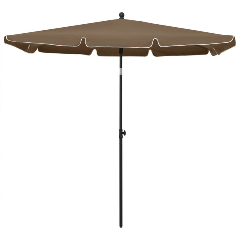 Jaxxon 210cm X 140cm Rectangular Market Parasol, Taupe