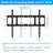Heavy Duty Fixed TV Wall Mount Holds Up To 264Lbs, For Most 42-100 Inch Flat Curved Tvs Wall Mount Bracket Fits 16"/18"/24" Studs VESA 800X600mm Low Profile Space Saving For LED OLED LCD