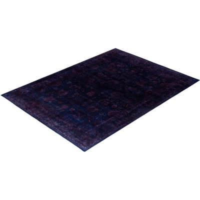 Ixzel One-of-a-Kind 9' 1" X 12' 0" New Age Wool Area Rug Navy