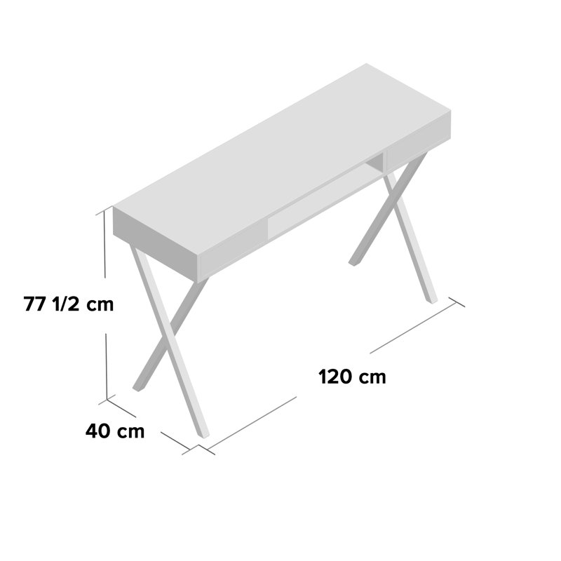 Sarah Solid Wood Base Writing Desk