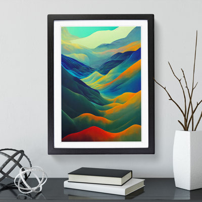 Colourful Landscape Mountain No.3 - Single Picture Frame Painting