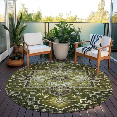 Machine Washable Indoor/Outdoor Chayden ACN1036 Rug