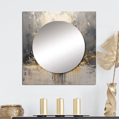 Loudin - miroir mural méditation carré pour chambre à coucher