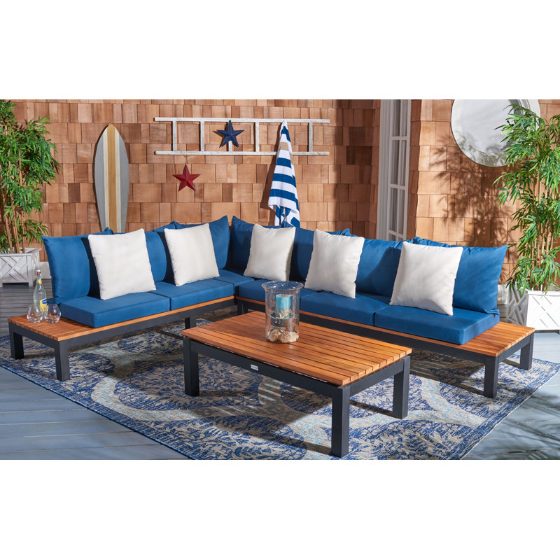 Thalia Acacia 5 - Person Patio Conversation Set with Cushions