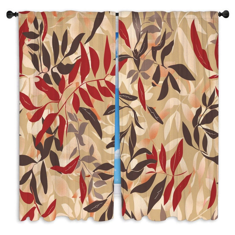 Paire de rideaux obscurcissant en polyester Tamatoa, L 40 po x L 82 po