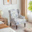 Upholstered Plain Weave / Muslin Armchair-77605398